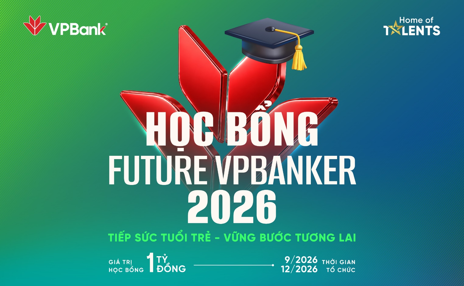 Học bổng Future VPBanker 2026 trở lại, tiếp sức sinh viên trẻ kiến tạo tương lai - 1