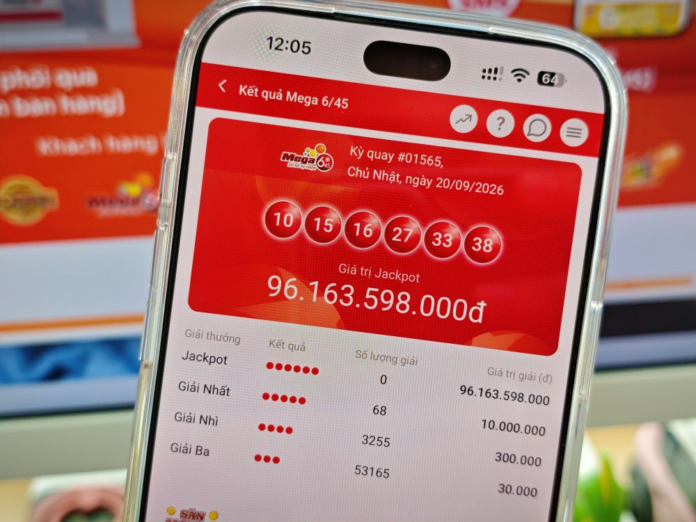 Jackpot xổ số Mega 6/45 của Vietlott tiến sát 100 tỷ đồng, người chơi sốt sắng “săn” giải - 1