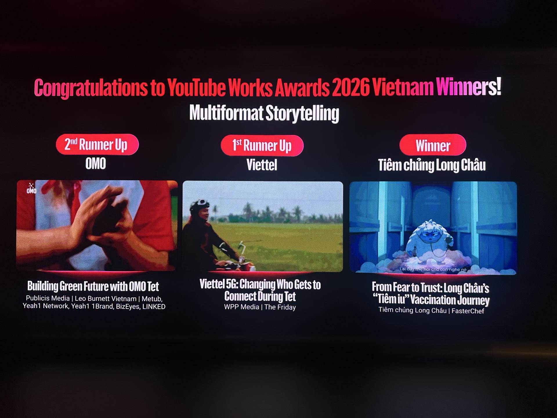 Truyền cảm hứng chăm sóc sức khoẻ chủ động, Long Châu thắng lớn tại YouTube Works Awards Vietnam 2026 - 3