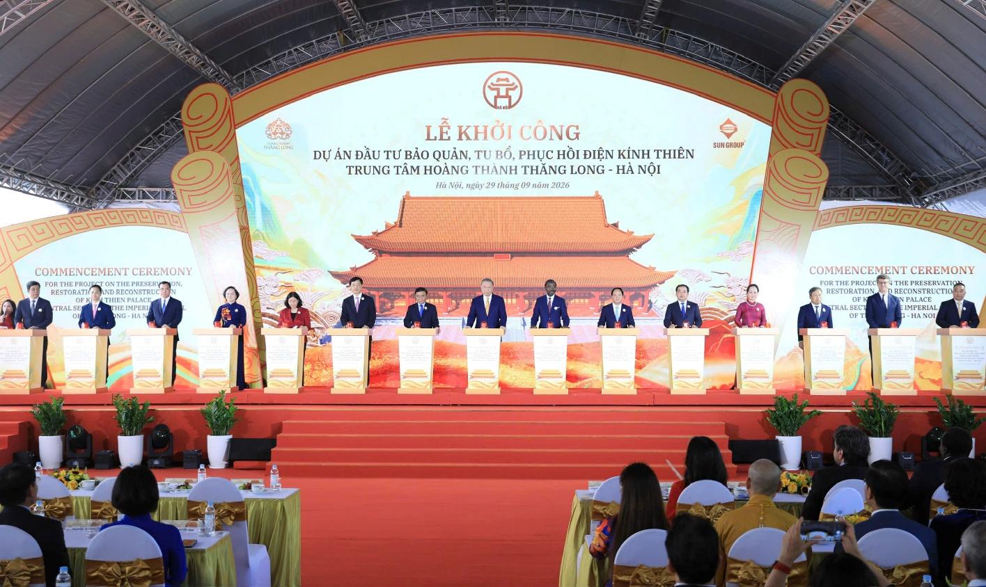 Hà Nội: Khởi công Dự án đầu tư bảo quản, tu bổ, phục hồi Điện Kính Thiên - 1