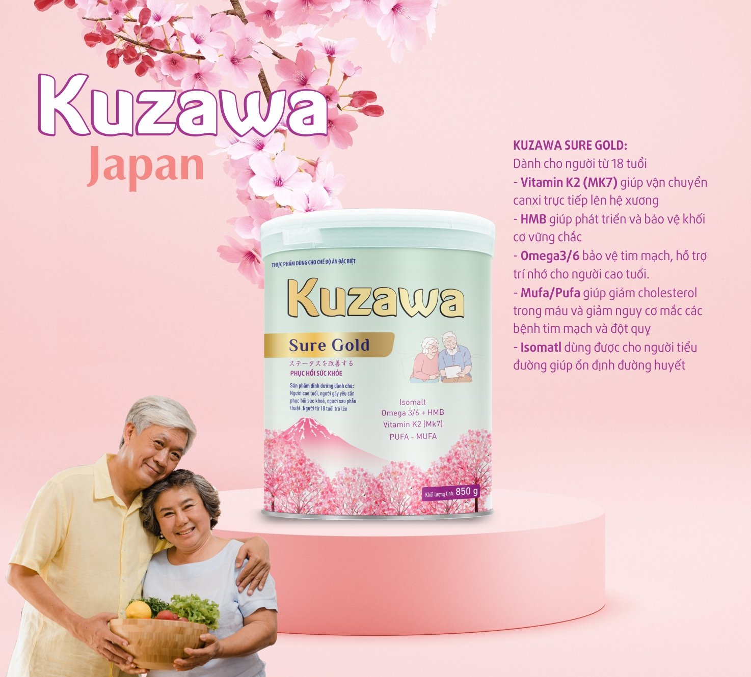 Sữa Kuzawa Sure Gold và Kuzawa Canxi bổ sung Isomalt – Đường dùng cho người tiểu đường - 3