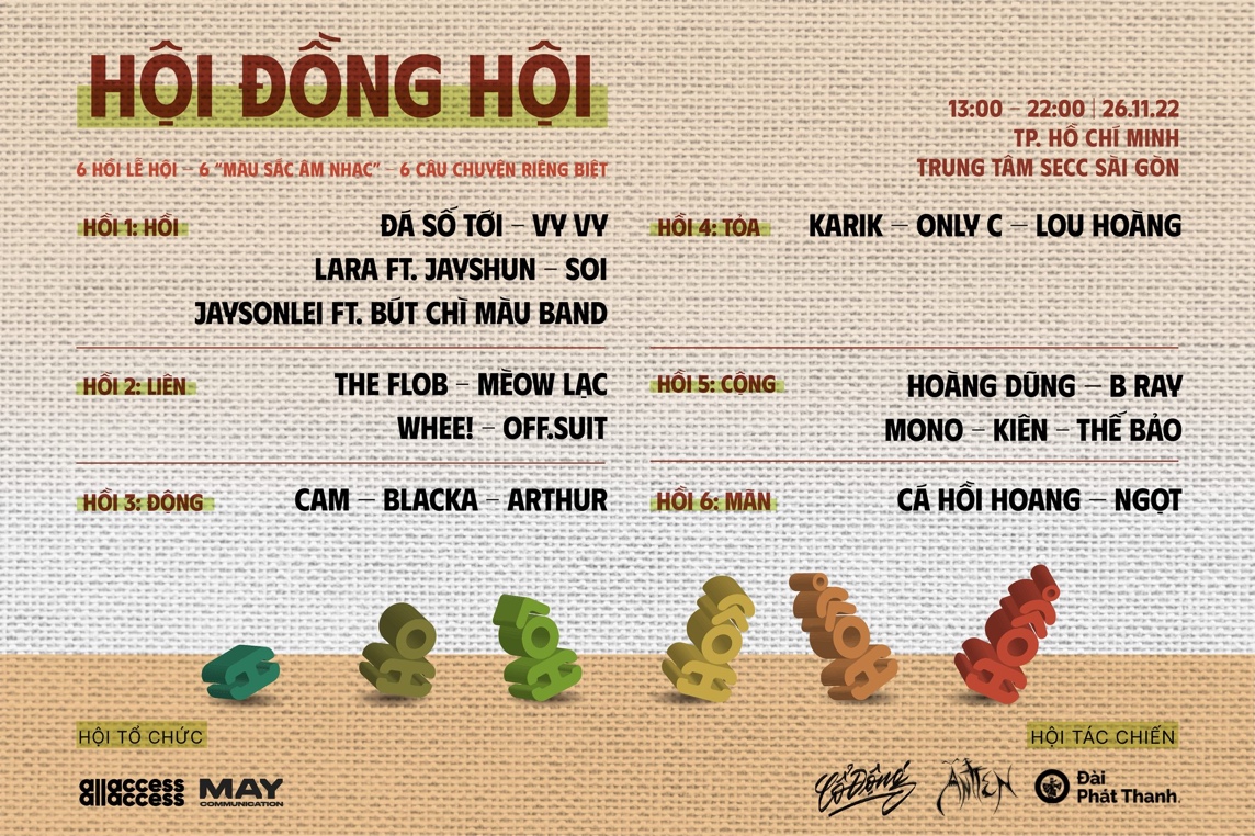 Mono, Hoàng Dũng, Cá Hồi Hoang, Ngọt cùng hơn 20 nghệ sĩ đã sẵn sàng cho Hội Đồng Hội 2022 - 1