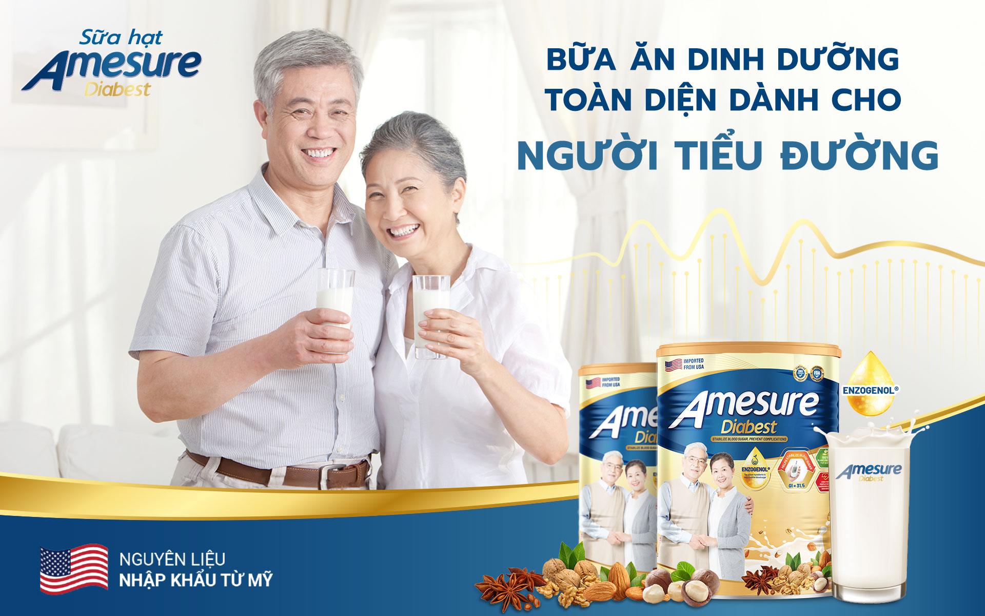 Sữa hạt Amesure - Bữa ăn dinh dưỡng toàn diện, hiệu quả cho người bệnh tiểu đường - 1