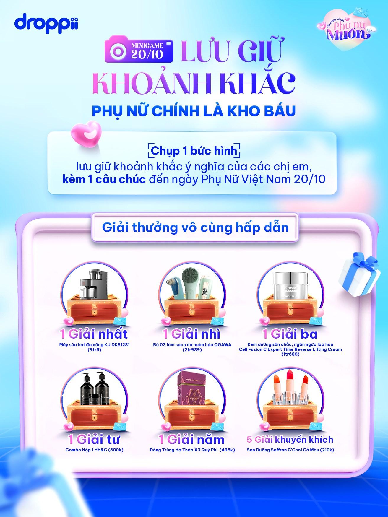 Cùng Droppii đi tìm kho báu tháng 10 – Đặc quyền dành riêng cho phái đẹp - 3