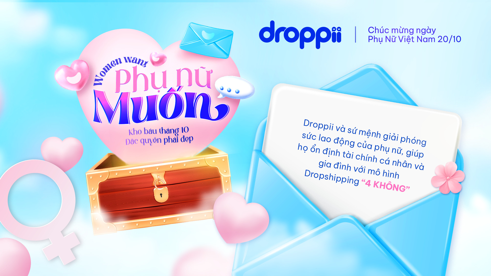 Cùng Droppii đi tìm kho báu tháng 10 – Đặc quyền dành riêng cho phái đẹp - 1