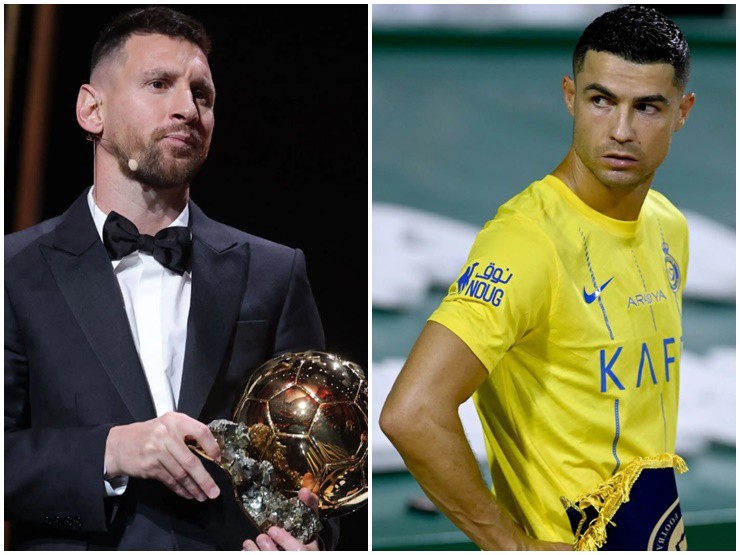 Phản ứng của Cristiano Ronaldo khi Messi nhận Quả bóng vàng 2023 khiến dân mạng la ó - 1