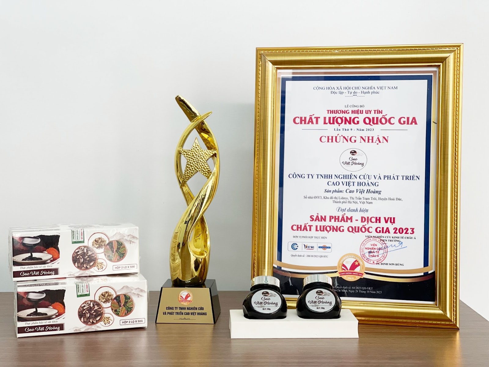 Cao Việt Hoàng – Đạt HCV Sản phẩm chất lượng Quốc Gia năm 2023, Sản phẩm hỗ trợ giảm triệu chứng bệnh dạ dày - 1