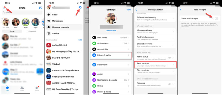 Cách tắt thông báo đã đọc tin nhắn trên Facebook Messenger - 1