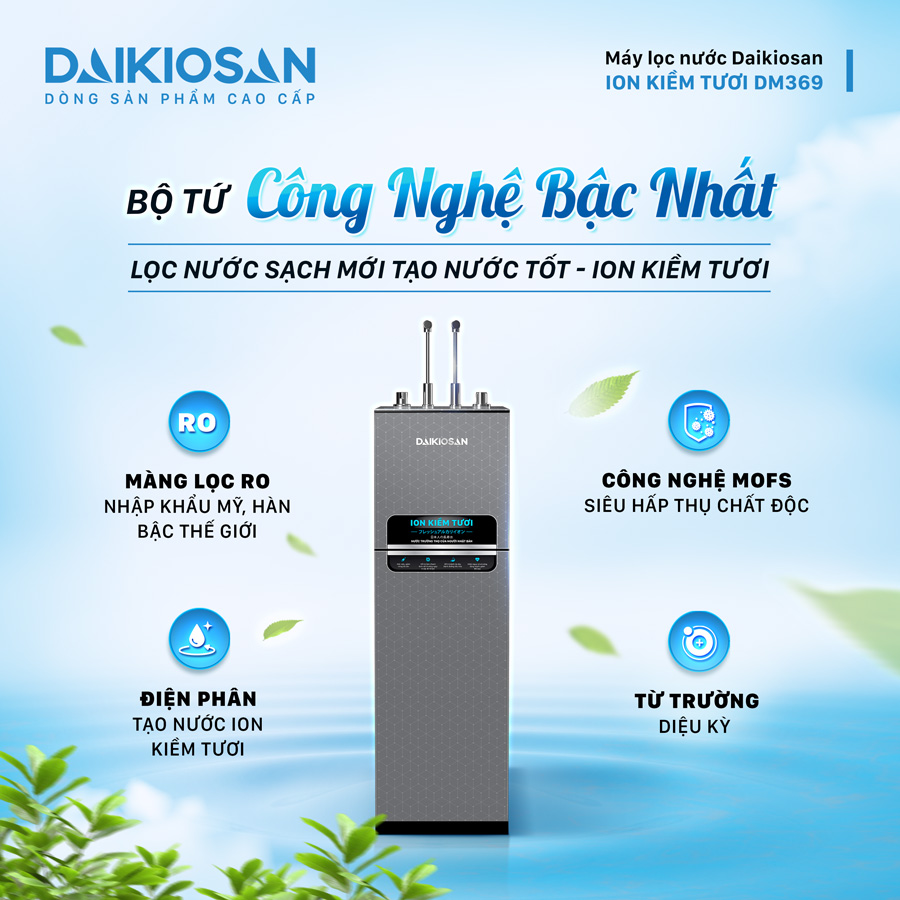 Máy lọc nước ion kiềm tươi Daikiosan nhiều tiện ích tốt cho sức khoẻ - 2