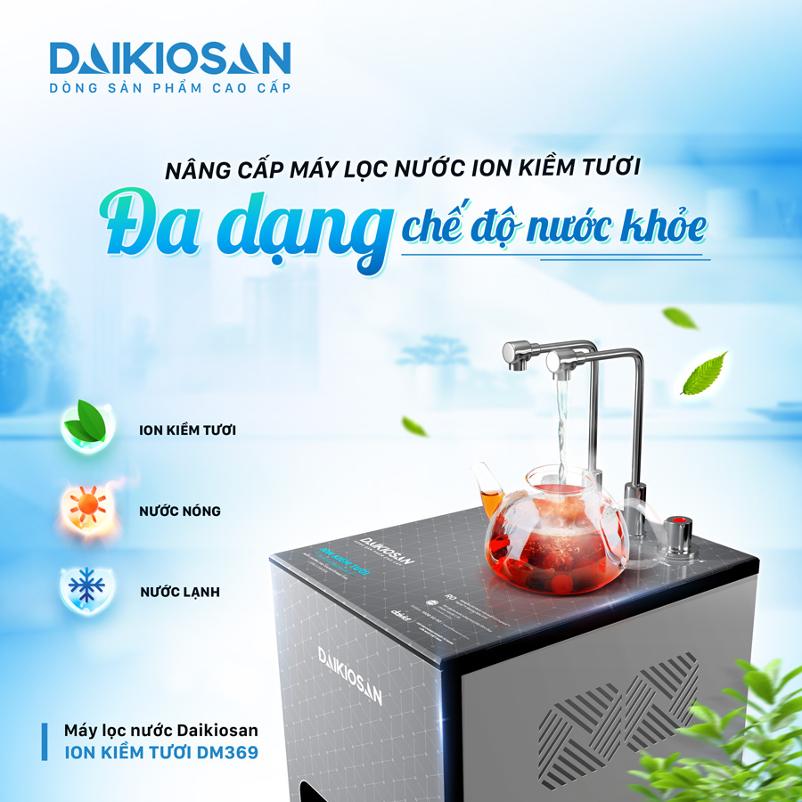 Máy lọc nước ion kiềm tươi Daikiosan nhiều tiện ích tốt cho sức khoẻ - 1