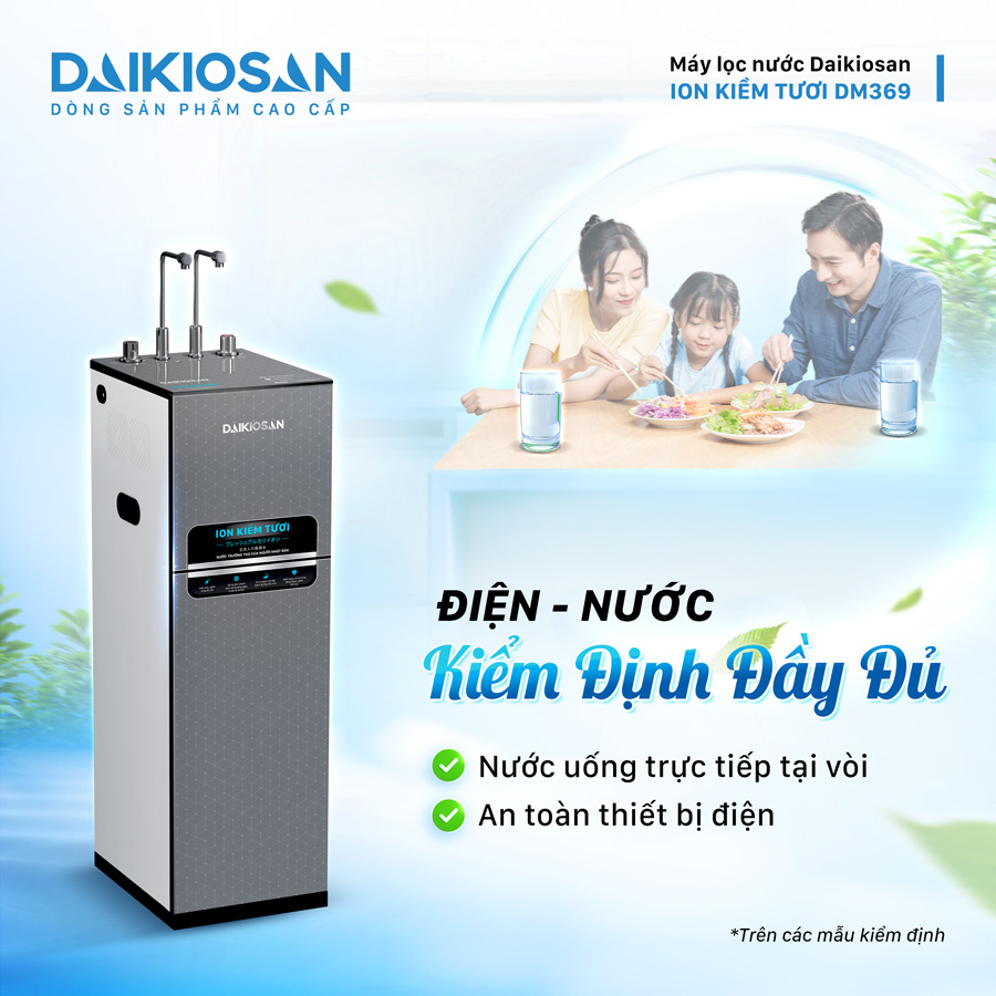 Máy lọc nước ion kiềm tươi Daikiosan nhiều tiện ích tốt cho sức khoẻ - 3