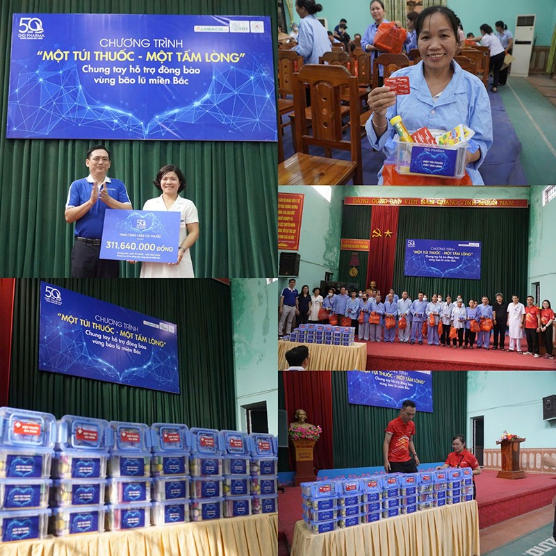 10.000 túi thuốc – món quà từ DHG Pharma gửi gắm yêu thương đến đồng bào vùng lũ. - 1