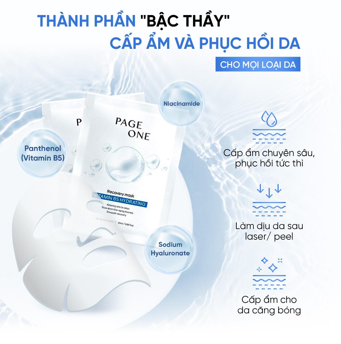 Review mặt nạ PageOne Recovery Mask Vitamin B5 Hydrating có hiệu quả không? - 4