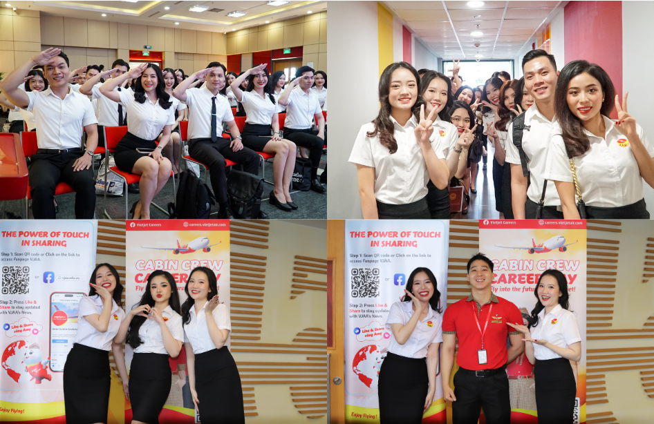 Tưng bừng ngày hội tuyển sinh tiếp viên hàng không Vietjet - 6