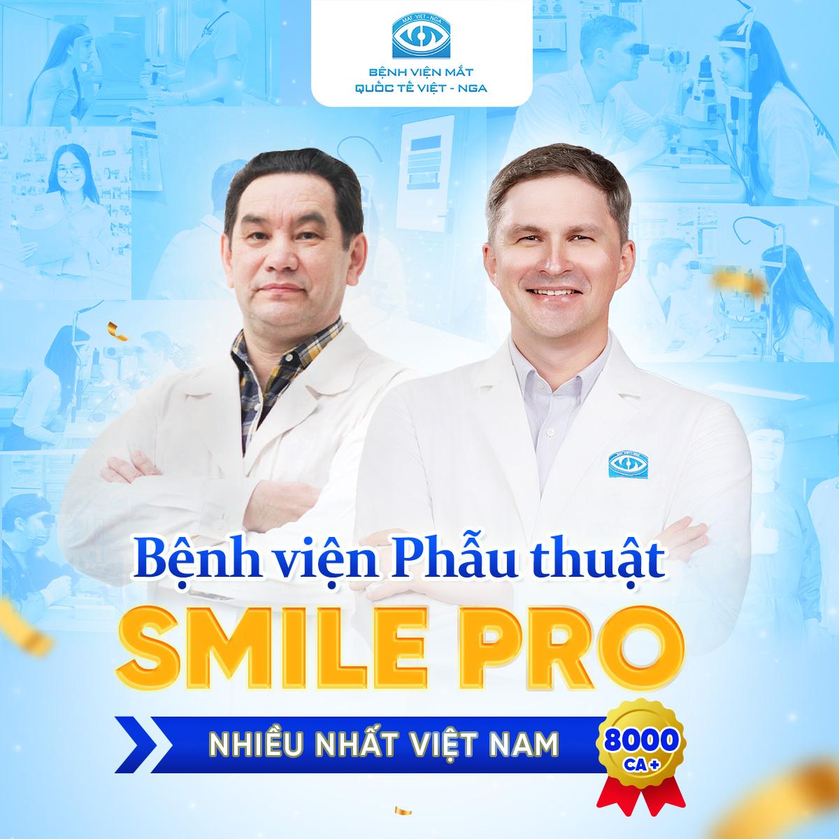 Mắt Việt - Nga đạt chứng nhận Xoá Cận Smile Pro nhiều nhất Việt Nam - 1