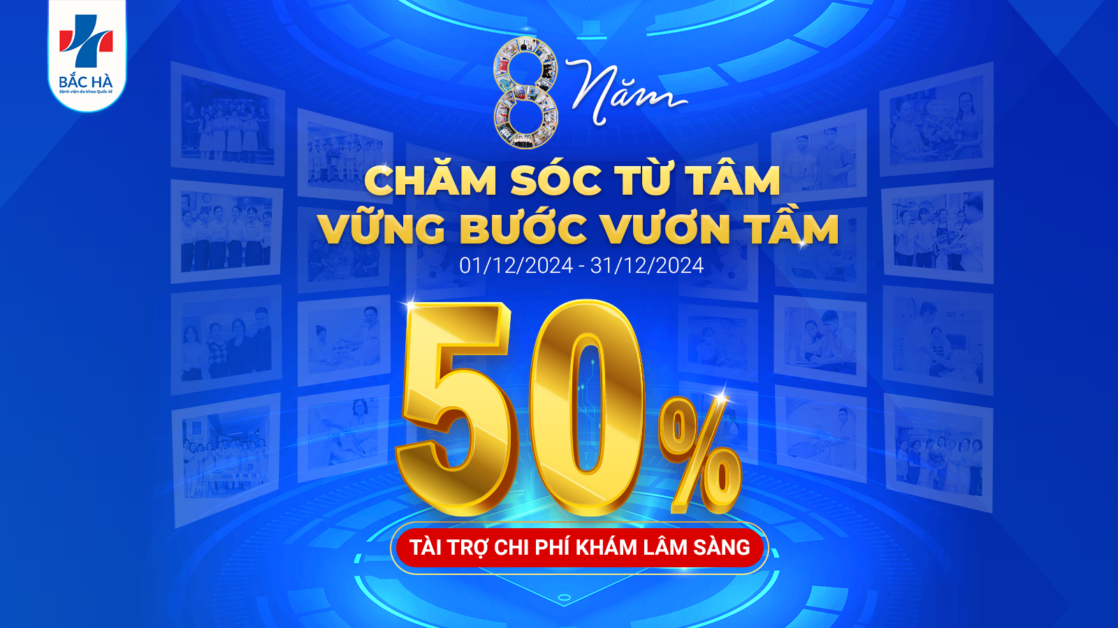 Ưu đãi lên tới 50% mừng Sinh nhật Bệnh viện ĐKQT Bắc Hà tròn 08 tuổi - 1