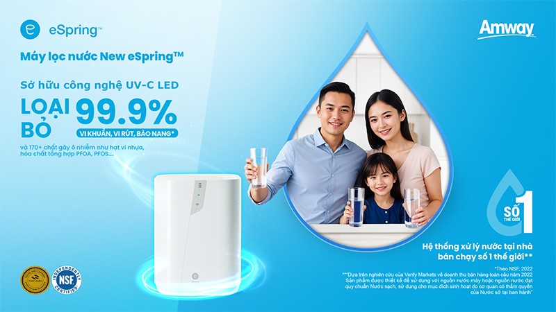 Amway Việt Nam ra mắt máy lọc nước New Espring tinh lọc vượt trội - sống khỏe chủ động - 1