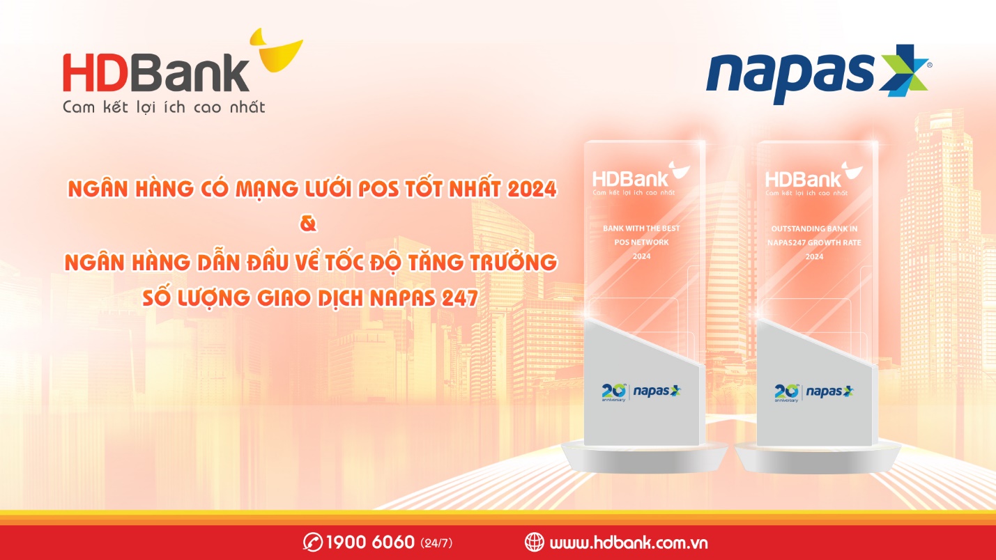 HDBank tỏa sáng tại Hội nghị Thành viên NAPAS 2024 với 02 giải thưởng danh giá - 1