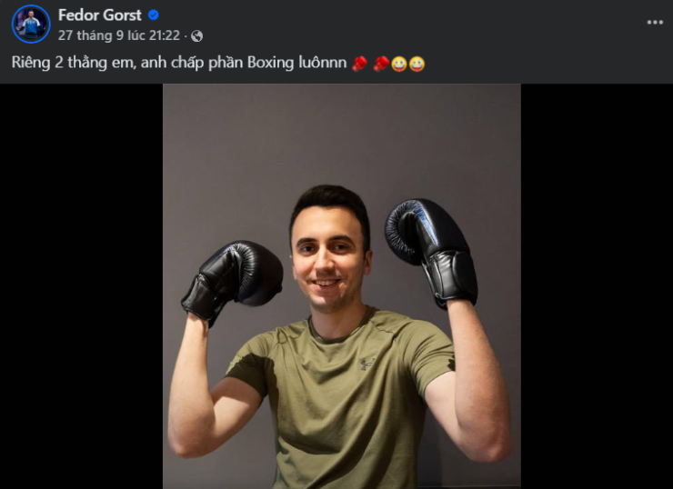 Số 1 bi-a thế giới Fedor Gorst xỏ găng, tuyên bố "chấp phần boxing 2 thằng em" - 1
