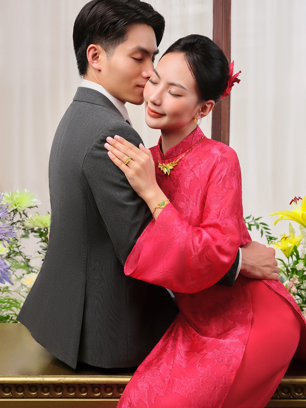 Trang sức cưới “Lá Ngọc Cành Vàng” tô điểm nét đẹp nàng dâu ngày cưới, lưu giữ lời hứa nâng niu - 1
