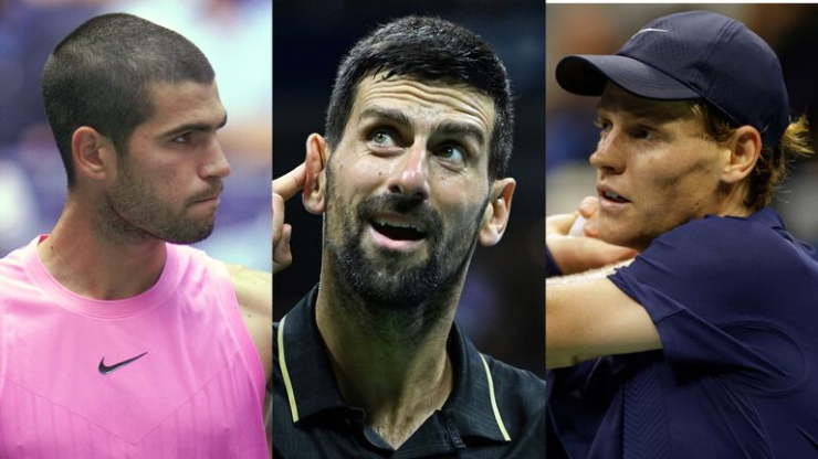 Sinner bị Alcaraz "cắt đuôi", Djokovic phải căng sức (Bảng xếp hạng tennis 6/10) - 1