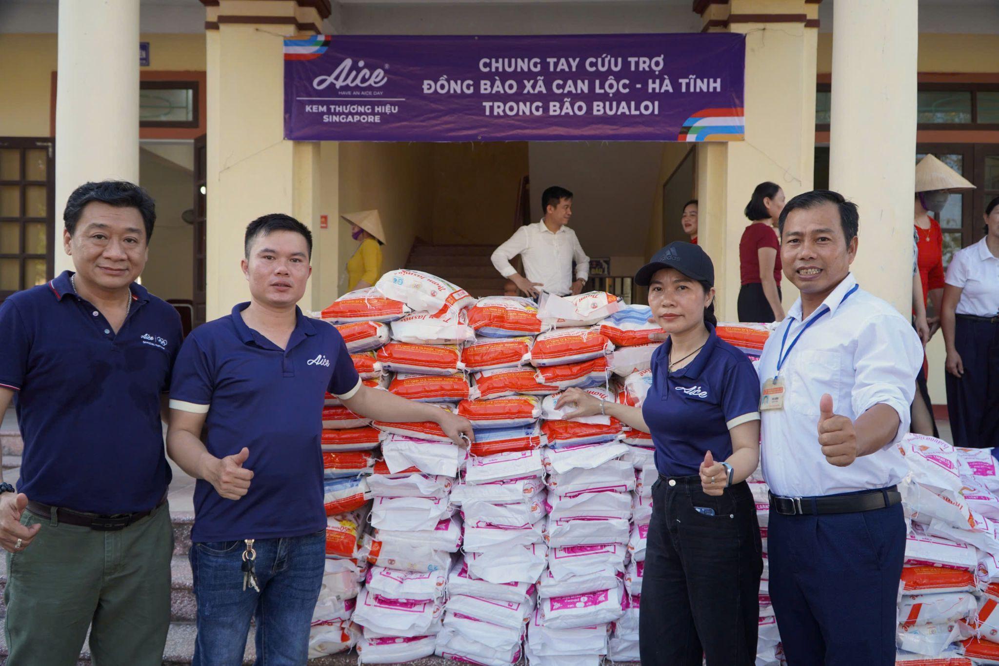 Aice chung tay cứu trợ đồng bào Hà Tĩnh khắc phục hậu quả bão Bualoi - 2