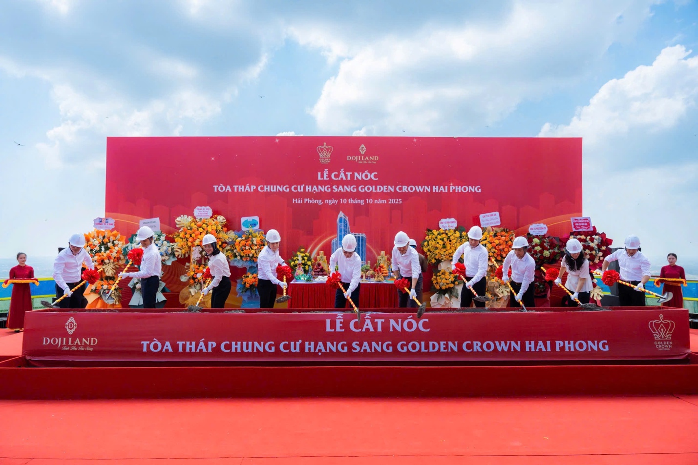 Golden Crown Hai Phong chính thức cất nóc, khẳng định vị thế biểu tượng phố cảng - 1