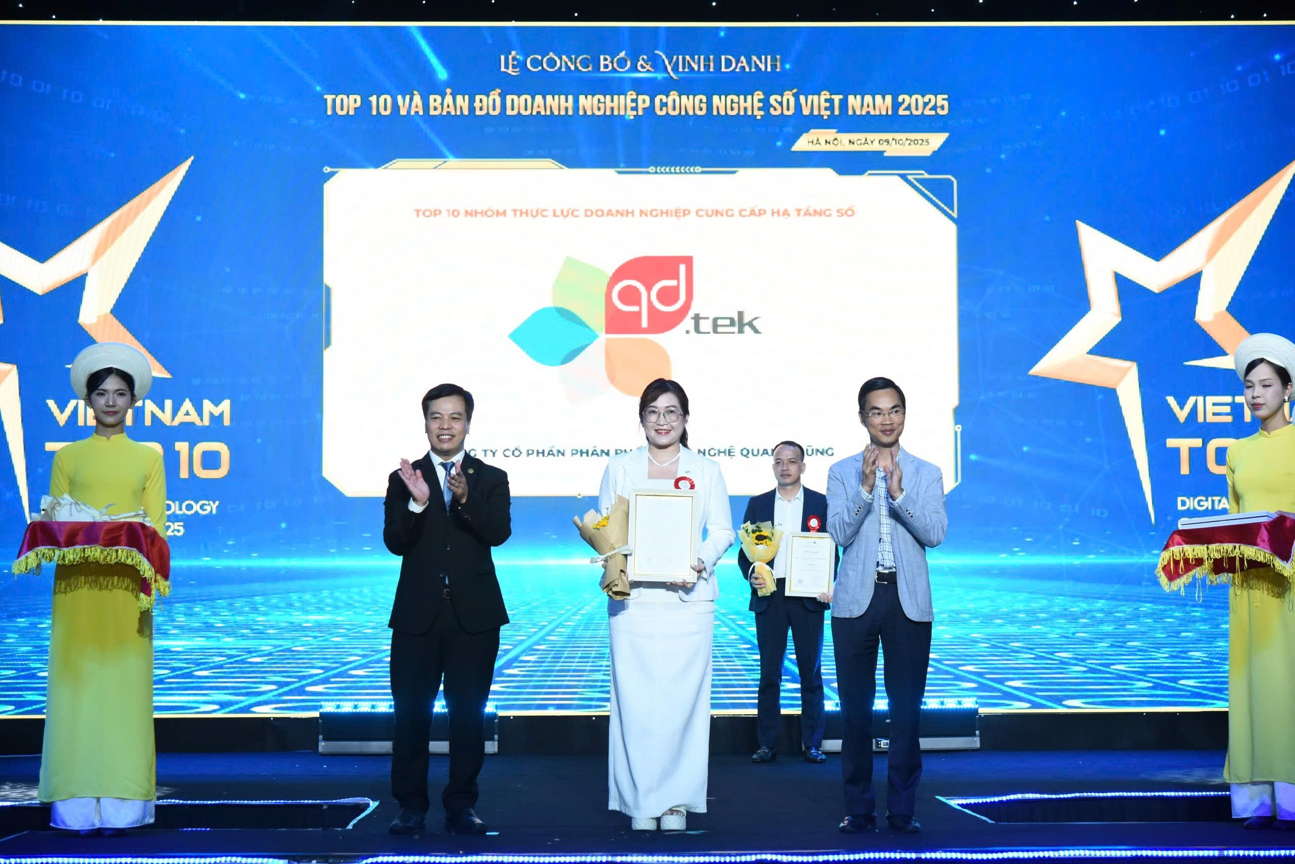 QD.TEK được vinh danh kép tại Vietnam Top 10 Tech & Map 2025 – Dấu ấn trên hành trình kiến tạo Việt Nam số - 2
