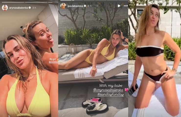 2 nữ thần Badosa - Sabalenka khoe bikini đôi quyến rũ, làng tennis rạo rực - 2