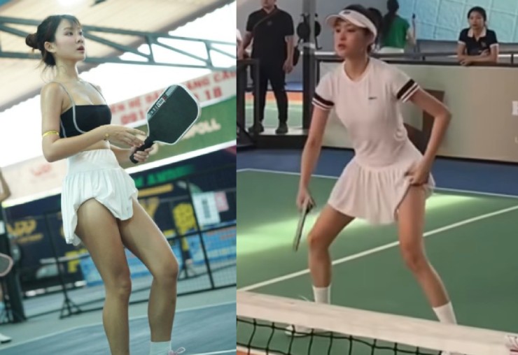 Hot girl "vén váy" gây sốt pickleball, phong cách nổi bật từ Việt Nam đến quốc tế - 1
