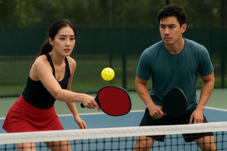 Vui buồn chuyện tình trường ở sân pickleball: Khi đối thủ lại là...người yêu cũ - 1