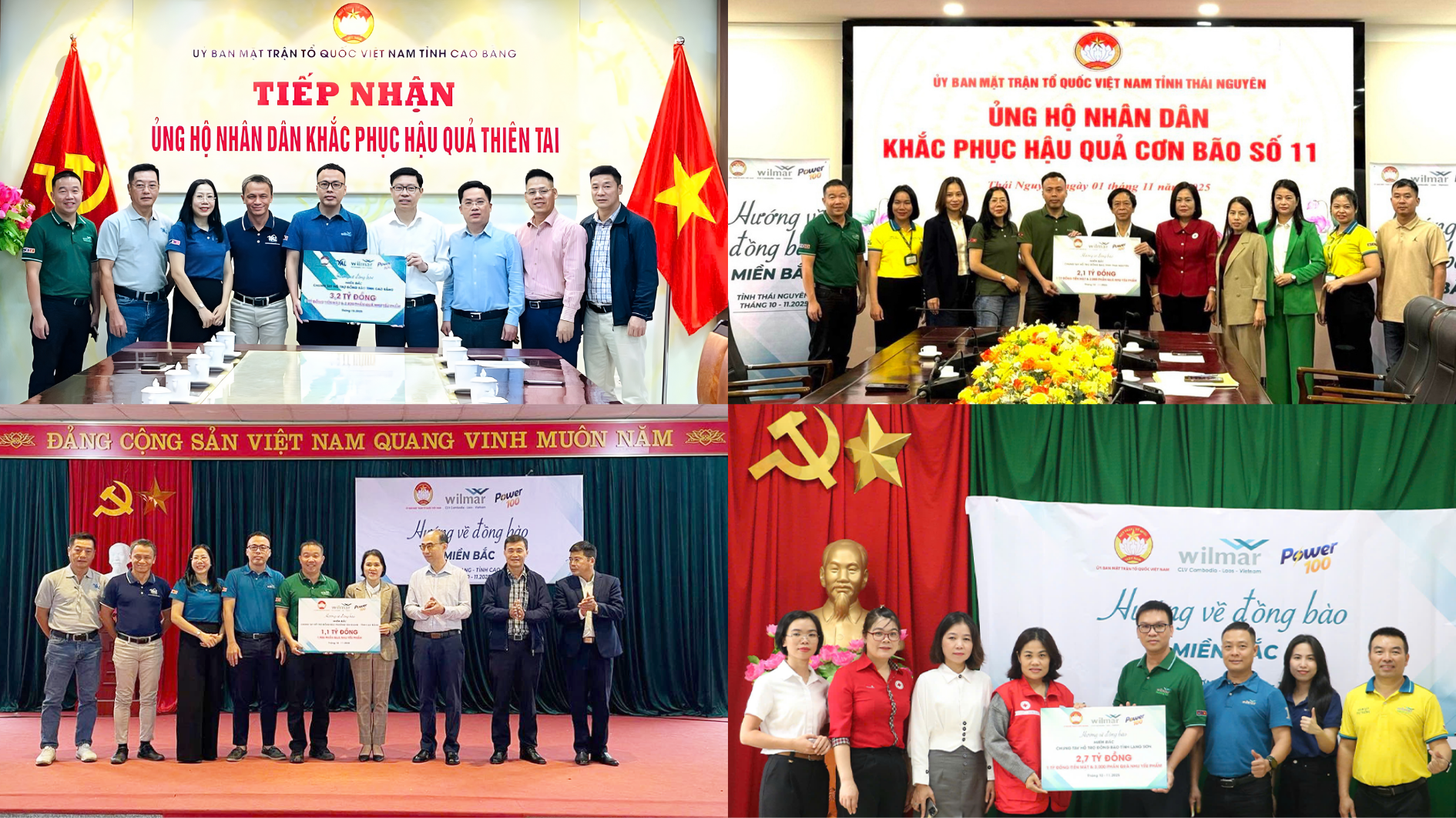 Wilmar CLV trao tặng 15 tỷ đồng hỗ trợ người dân các tỉnh miền Bắc và miền Trung khắc phục hậu quả sau bão lũ - 1