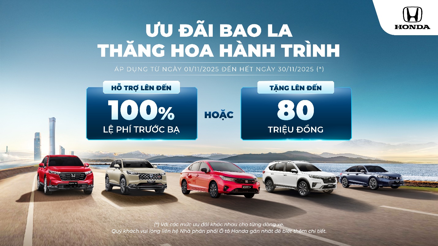 Honda Ô tô Việt Nam tung nhiều ưu đãi tháng 11 và Chương trình hỗ trợ đổi xe chính hãng - 1