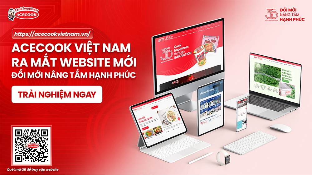 Acecook Việt Nam ra mắt website mới nhân dịp kỷ niệm 30 năm ngày bán hàng đầu tiên - 1