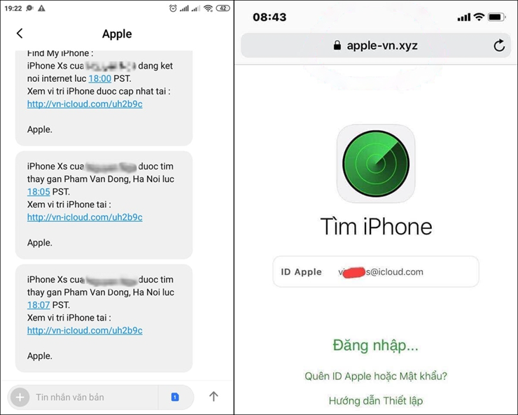 Cẩn trọng chiêu trò lừa đảo thông báo tìm thấy iPhone bị mất cực kỳ tinh vi - 1