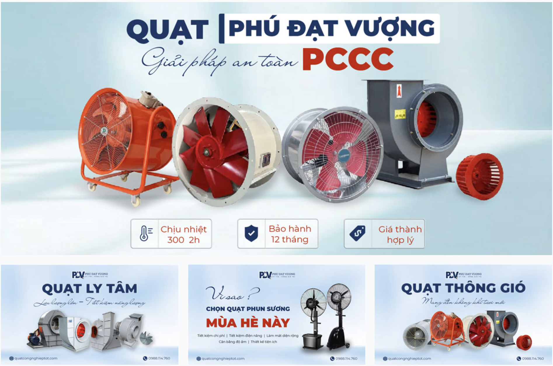 Quạt Phú Đạt Vượng chuyên phân phối quạt hướng trục & quạt ly tâm công nghiệp - 1