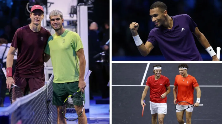 Sinner - Alcaraz cùng tạo mốc "khủng", tuyệt đỉnh Auger-Aliassime (Bảng xếp hạng tennis 17/11) - 1