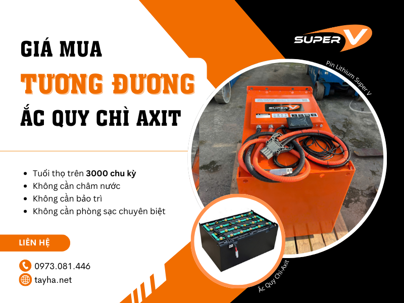 Pin lithium xe nâng SuperV – Công nghệ mới nâng tầm hiệu quả - 2