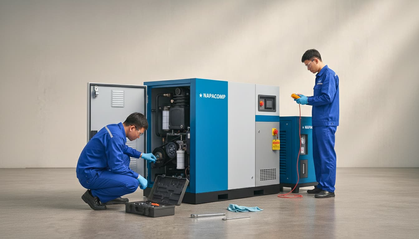 Napacomp ra mắt máy nén khí Tecbell công nghệ Nhật Bản tại SECC - 3