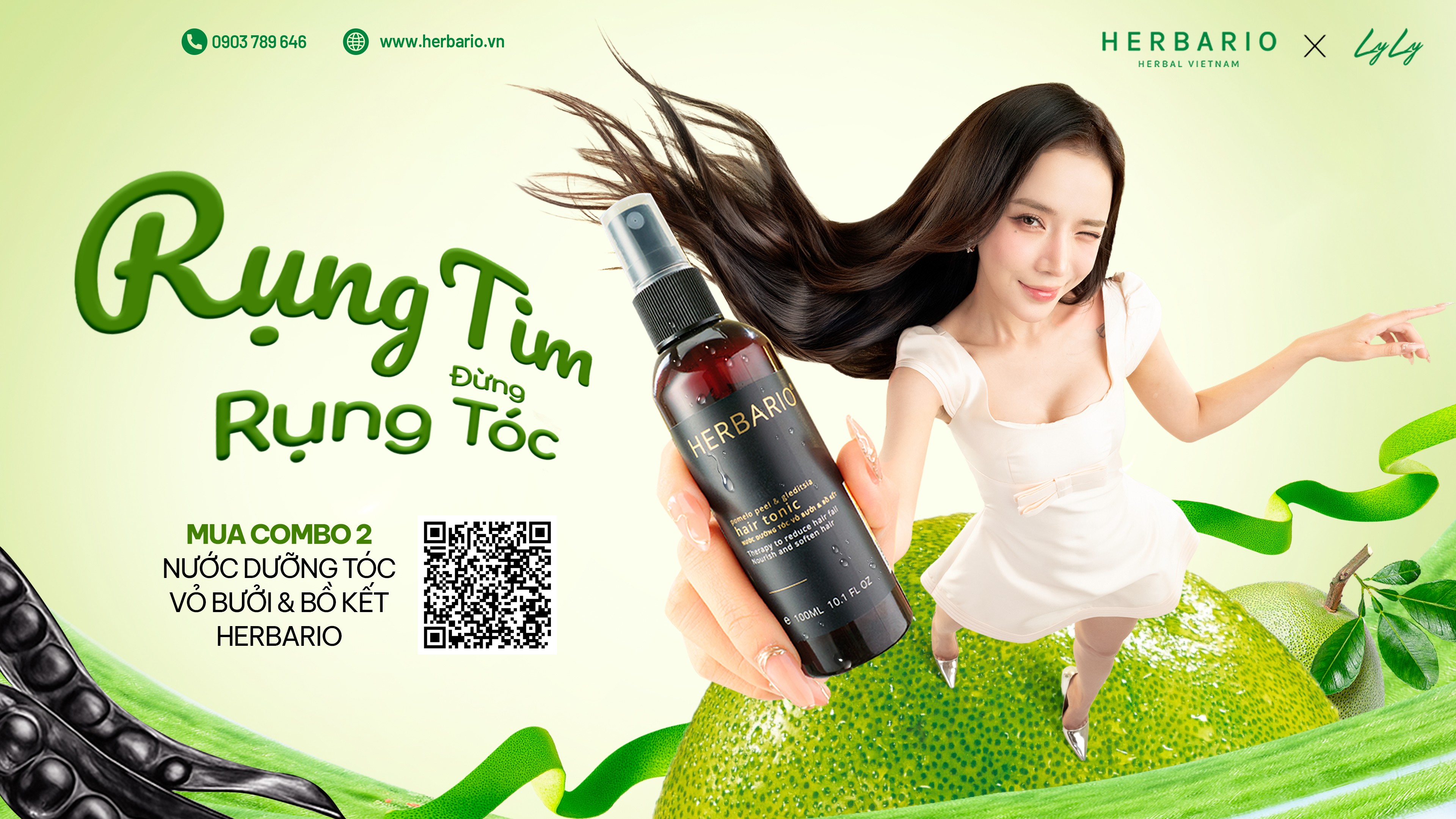 Herbario bắt tay LyLy tạo “cơn sốt” mạng xã hội: Loạt tagline bóc trần nỗi ám ảnh rụng tóc - 1