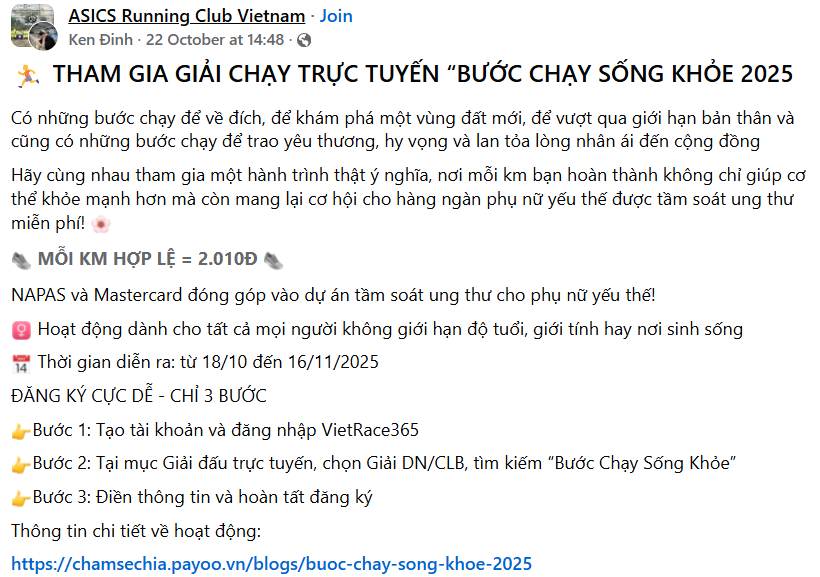 Sinh viên và cộng đồng chạy bộ cả nước trao cơ hội tầm soát ung thư cho phụ nữ yếu thế - 1