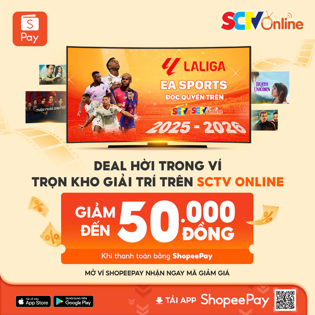 Thanh toán dịch vụ SCTV Online qua ShopeePay, nhận ngay ưu đãi lên đến 20% - 1