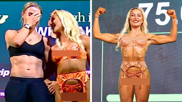 Nữ võ sĩ lộ "vòng 1" khi sắp thượng đài, vừa bẽ bàng vừa nhận thất bại - 1