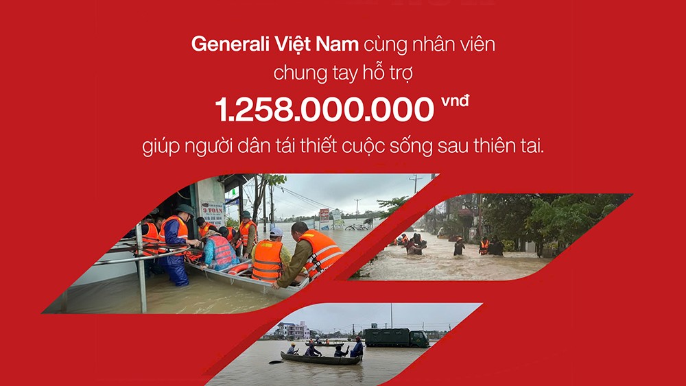 Generali Việt Nam chung tay hỗ trợ hơn 1,2 tỷ đồng giúp người dân tái thiết cuộc sống sau thiên tai - 1