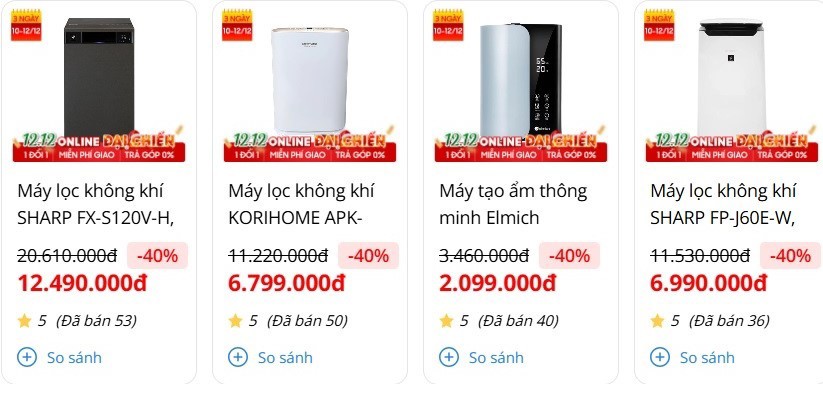 Loạt siêu thị điện máy “xả hàng” cuối năm, máy lọc không khí chỉ còn từ 1,5 triệu đồng/chiếc - 4