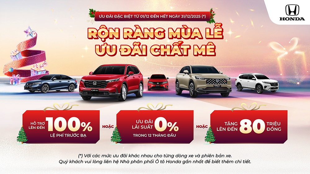 Honda Việt Nam Rộn ràng mùa lễ – ưu đãi chất mê và hỗ trợ đổi xe chính hãng - 1