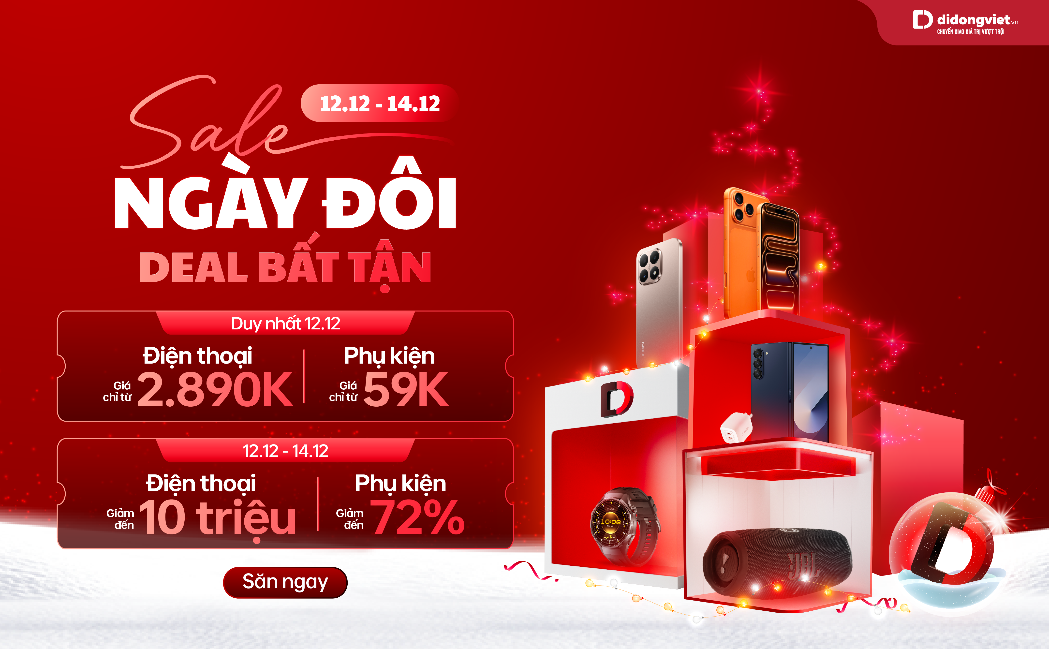 “Đại tiệc công nghệ” cuối năm: iPhone 17 Pro Max giảm sâu, phụ kiện chỉ từ 59.000 đồng - 1