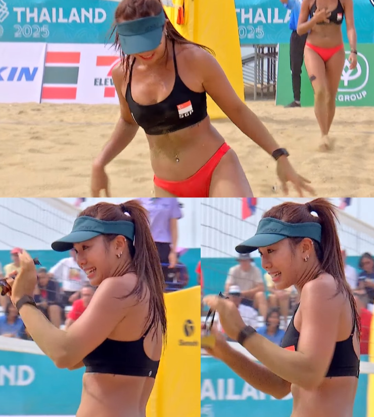 Nữ VĐV bóng chuyền Singapore quá xinh khiến fan Việt quên cổ vũ đội nhà ở SEA Games - 1