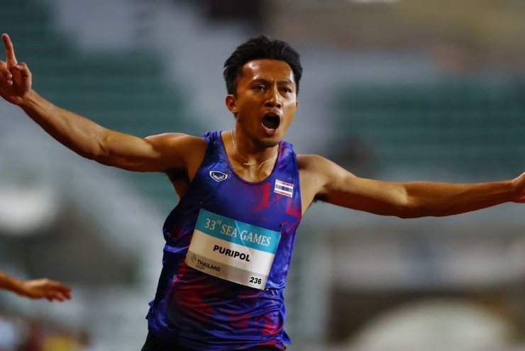 "Tia chớp" Thái Lan phá kỷ lục SEA Games: Chạy 100m dưới 10 giây, HCV lịch sử - 1