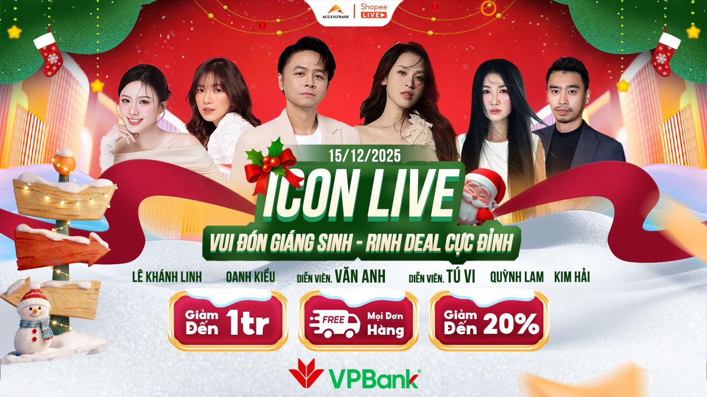 Săn vàng thật: Ưu đãi độc quyền chỉ có trong phiên Icon Live 15.12 - 2